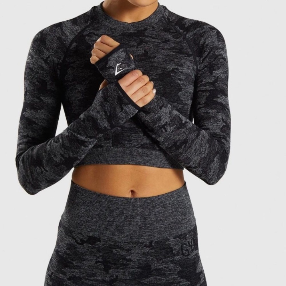 Camo Seamless Crop Top